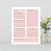 Pink Social Media Influencer Daily Planer (Stehend Vorderseite)