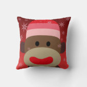 Pink Sock Monkey Pillow Kissen (Rückseite)
