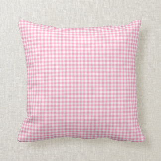 Pink Soda Gingham Karo Pattern Throw Kissen