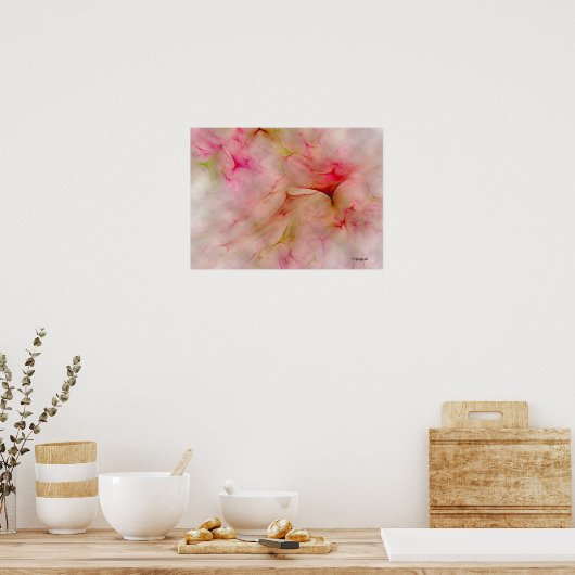PINK SOFT CLOUUES POSTER (Küche)