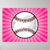 Pink Softball Poster (Vorne)
