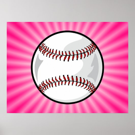 Pink Softball Poster (Vorne)
