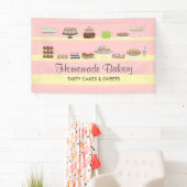 Pink Softs Geschmackvolle Bäckerei Süßigkeiten Kon Banner (Insitu)