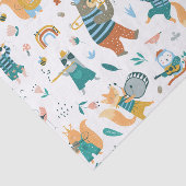 Pink Songbird with Animal Band Seidenpapier (Ausschnitt)