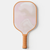 Pink Sorbet Mauve Tan Monogram Modern Personalisie Pickleball Schläger (Rückseite)