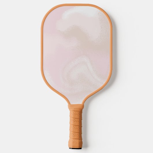 Pink Sorbet Mauve Tan Monogram Modern Personalisie Pickleball Schläger (Rückseite)