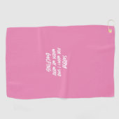 Pink Sorry für das, was ich sagte Funny Golfhandtuch (Horizontal)