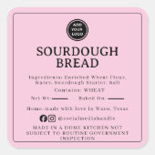 Pink Sourdough Inhaltsstoffe Cottage Law Aufkleber (Vorderseite)