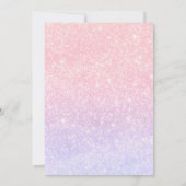 Pink Space Cowgirl Adult Geburtstagsparty Einladung (Rückseite)