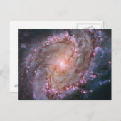 Pink Space Foto Spiral Galaxy M83 Postkarte (Vorne/Hinten)