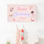 Pink Space Happy Birthday Banner (Insitu)