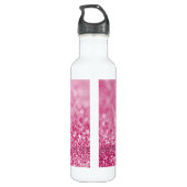 Pink Sparkle Bouquet Wasserflasche Edelstahlflasche (Rückseite)