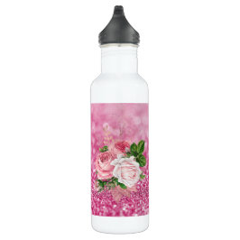 Pink Sparkle Bouquet Wasserflasche Edelstahlflasche