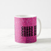 Pink Sparkle Cheer Mama Kaffee Tasse (VorderseiteRechts)