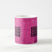 Pink Sparkle Cheer Mama Kaffee Tasse (Mittel)