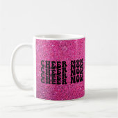 Pink Sparkle Cheer Mama Kaffee Tasse (Links)