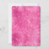 Pink Sparkle Diamond Butterfly Einladung (Vorderseite)
