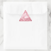 Pink Sparkle Dreieckiger Aufkleber (Tasche)