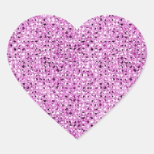 Pink-Sparkle-Effekt-Heart-Aufkleber Herz-Aufkleber