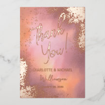 Pink Sparkle Foto Overlay Wedding Vielen Dank