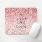 Pink Sparkle Girly Glitzy Glam Glitzer Beautiful Mousepad (Mit Mouse)