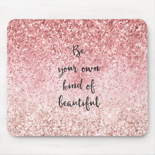 Pink Sparkle Girly Glitzy Glam Glitzer Beautiful Mousepad (Vorne)