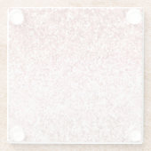 Pink Sparkle Girly Glitzy Glam Glitzer Glasuntersetzer (Rückseite)