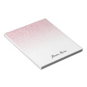 Pink Sparkle Glam Notepad Notizblock (angewinkelt)
