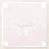 Pink Sparkle Glasuntersetzer (Rückseite)