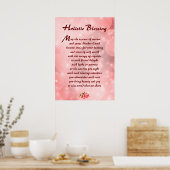 Pink Sparkle Holistic Blessing Poster (Küche)