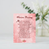 Pink Sparkle Holistic Sessing Postkarte (Stehend Vorderseite)