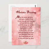 Pink Sparkle Holistic Sessing Postkarte (Vorne/Hinten)