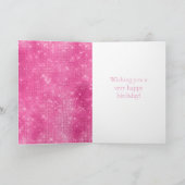 Pink Sparkle Jewele Butterfly Karte (Innenseite)