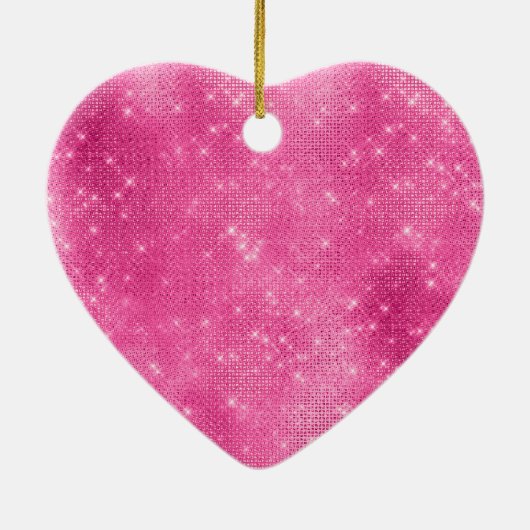 Pink Sparkle Jewele Schmetterling Name Keramik Ornament (Hinten)