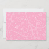 Pink Sparkle Lingerie Bridal Dusche Einladung (Rückseite)