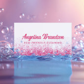 Pink Sparkle Öko Cleaning Service Housekeeping Visitenkarte