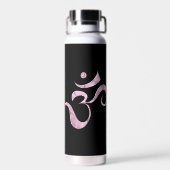 Pink Sparkle Om Trinkflasche (Rückseite)