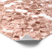 Pink Sparkle Sweet 16 Geburtstag Begrüßungsgeschen Poster (Ecke)