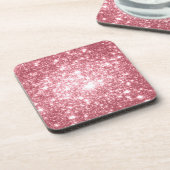 Pink Sparkle Untersetzer (Linke Seite)