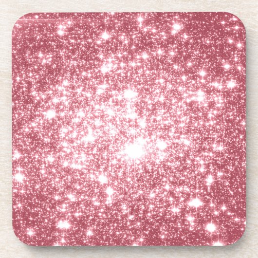 Pink Sparkle Untersetzer (Vorderseite)