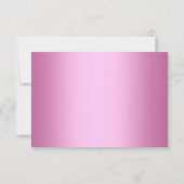 Pink Sparkline Cocktail Junggeselinnen-Abschied UA RSVP Karte (Rückseite)