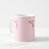 Pink Sparkling Weihnachten Kaffeetasse (Vorderseite Links)