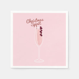 Pink Sparkling Weihnachten Serviette