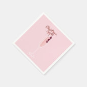 Pink Sparkling Weihnachten Serviette (Ecke)