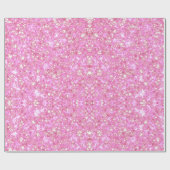 Pink Sparky Wrapping Paper Geschenkpapier (Flach)