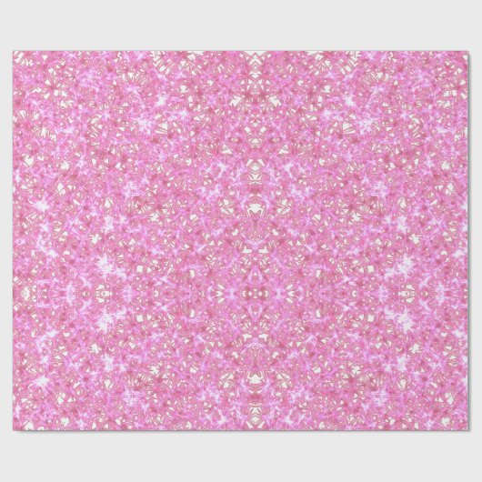 Pink Sparky Wrapping Paper Geschenkpapier (Flach)