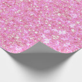 Pink Sparky Wrapping Paper Geschenkpapier (Ecke)