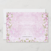 Pink Special Delivery Vintage Babydusche Einladung (Rückseite)