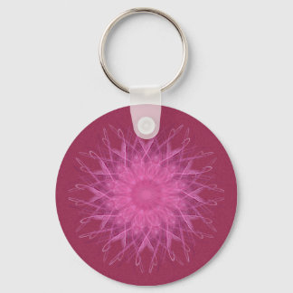 Pink Spinner Mandala Schlüsselanhänger