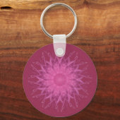 Pink Spinner Mandala Schlüsselanhänger (Vorderseite)